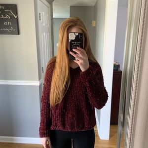 Burgundy sweater